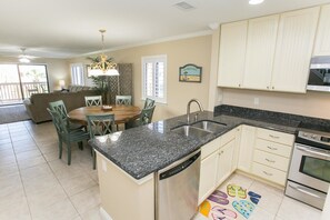 Apartment, Multiple Beds (Sea Haven 419) | Private kitchen - SEA Haven 419 [3/2.5] Free Activities! & Oceanview Wifi Pool (St. Augustine)