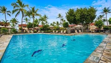 Condo, 1 King Bed, Ocean View (Keauhou Kona Surf and Racquet Club To) | Pool | Outdoor pool