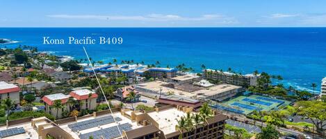 Condo, 1 cama Queen size y sofá cama (Kona Pacific B409) | Vista aérea