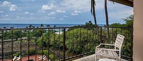 Condo, 1 King Bed with Sofa bed (Kahaluu Bay Villas 304) | Balcony view