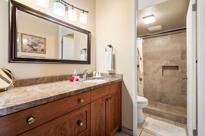 Condo, 1 King Bed with Sofa bed (Kona Makai 1-301) | Bathroom | Towels, toilet paper - Kona Makai 1-301 (Kailua-Kona)