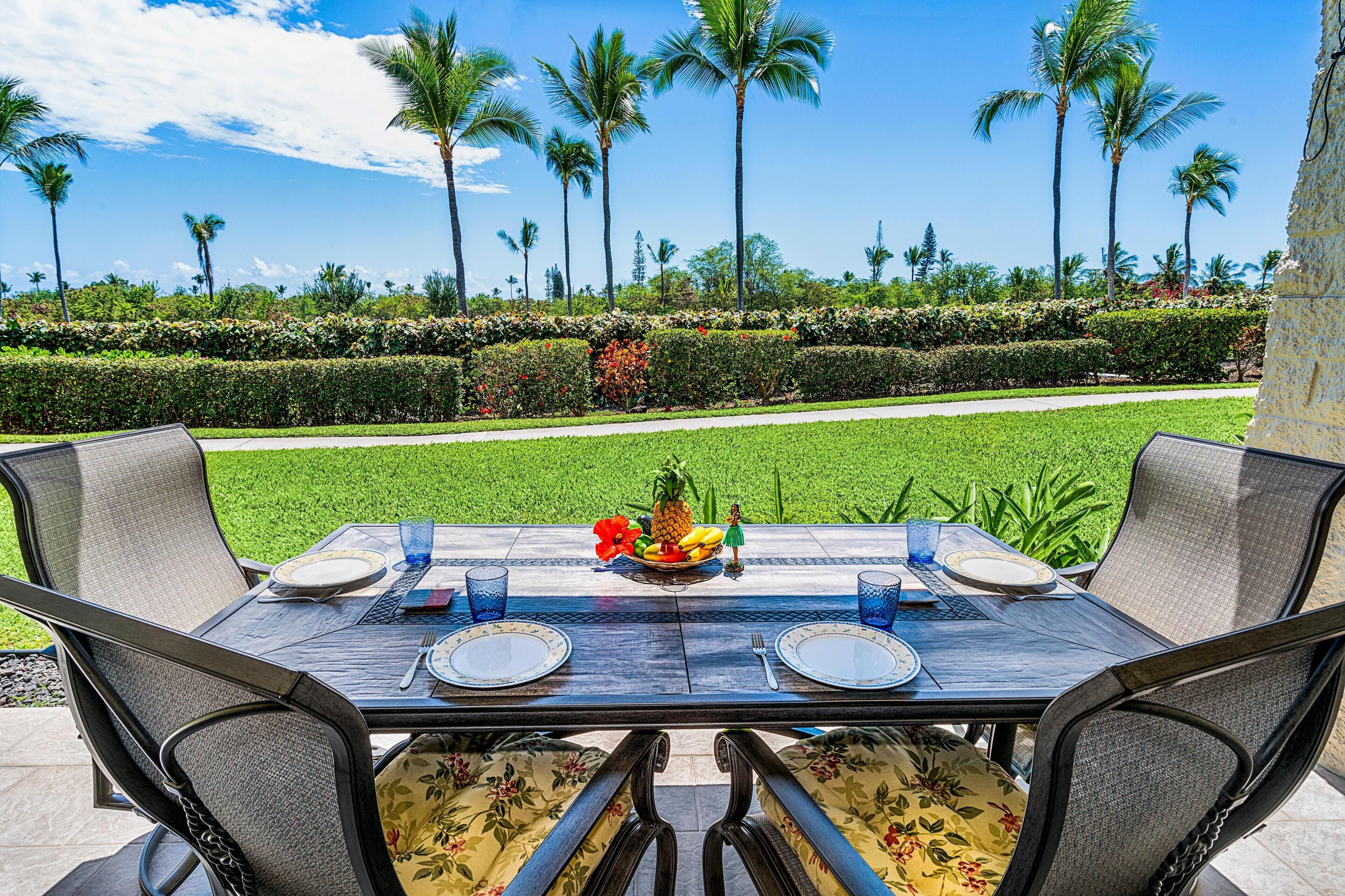 Condo, 1 King Bed, Golf View (Keauhou Punahele#E-102) | Outdoor dining