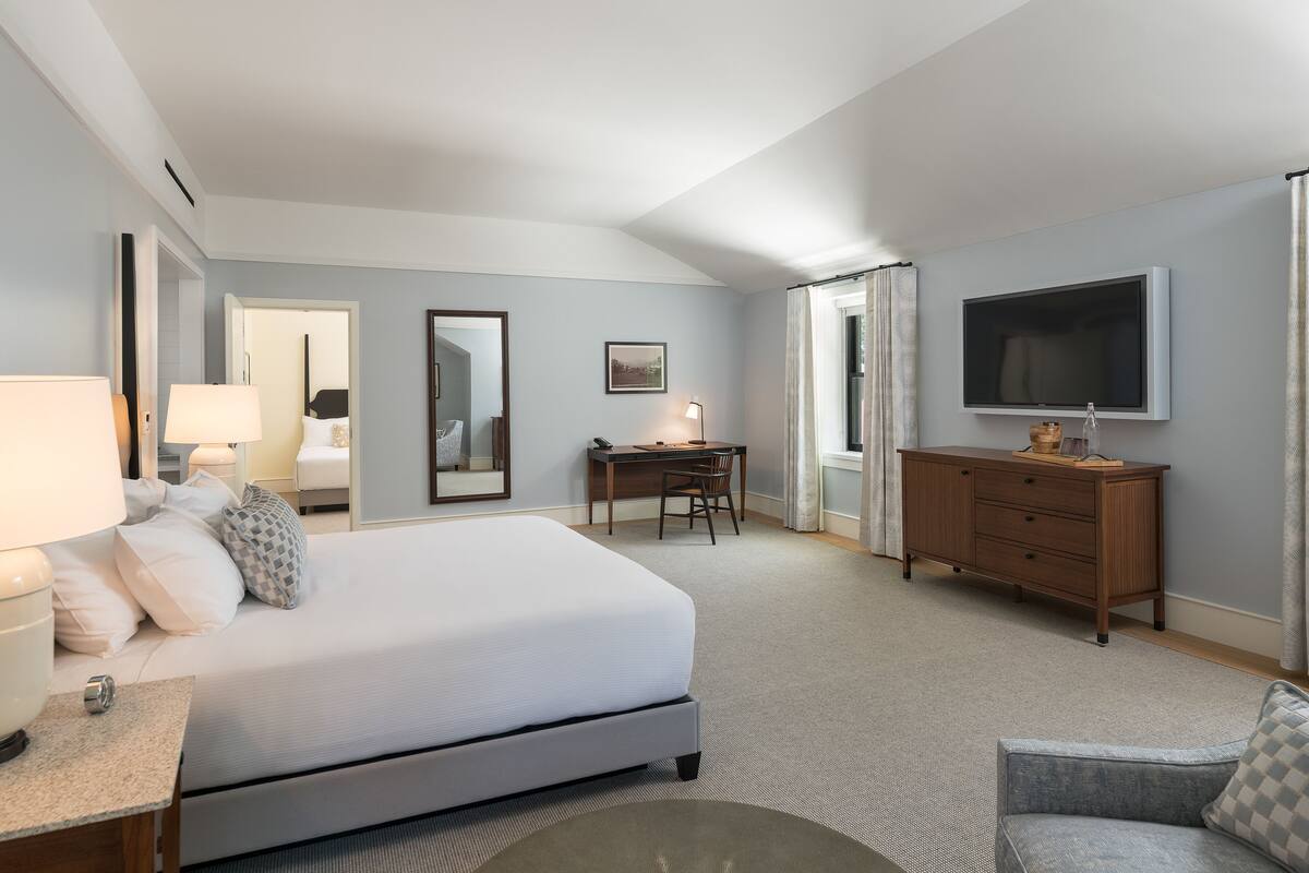 in-room safe, desk, blackout curtains, iron/ironing board