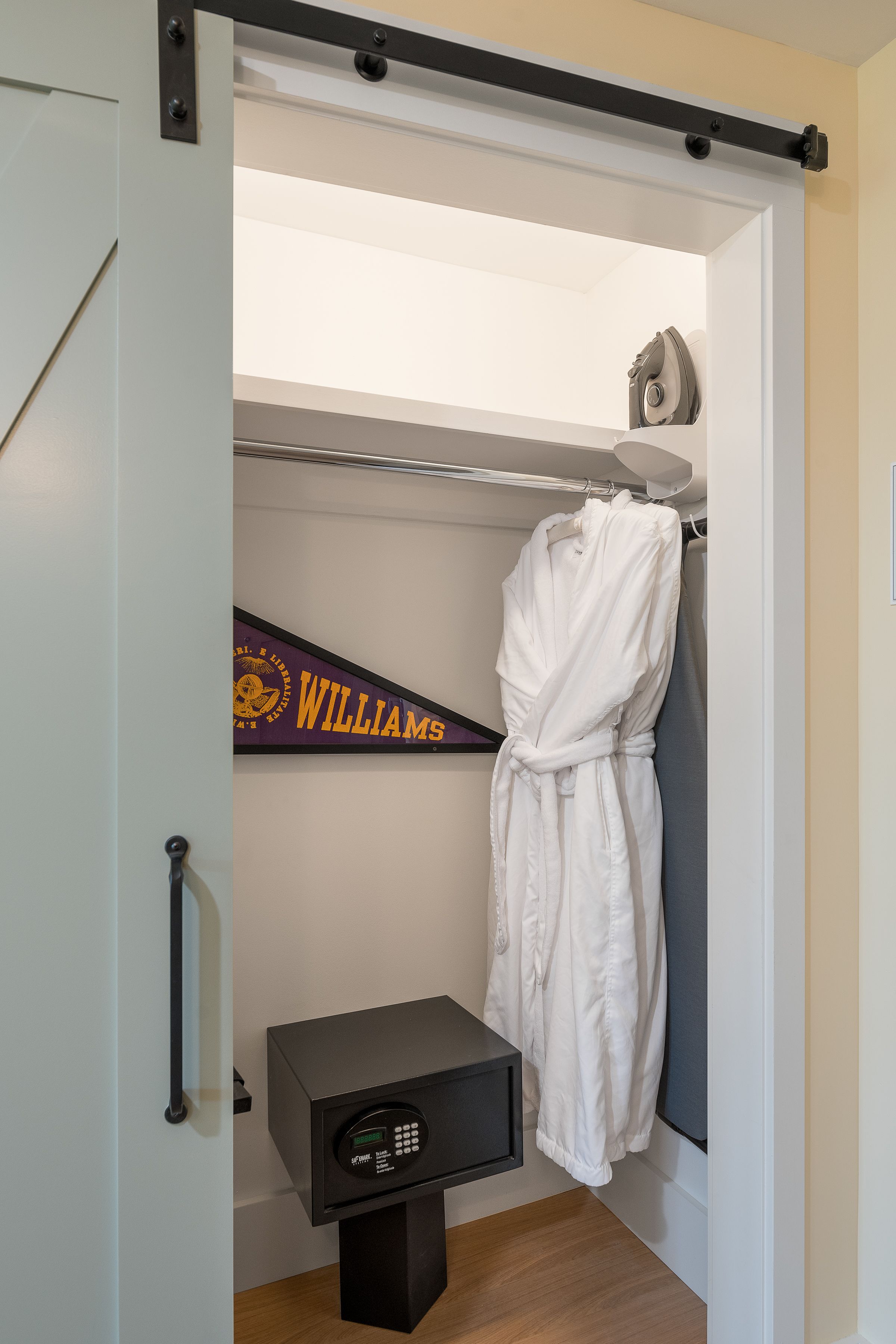 in-room safe, desk, blackout curtains, iron/ironing board