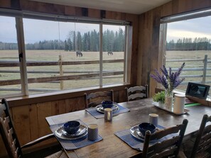 Standard Cottage, Multiple Beds, Valley View | Private kitchen | Fridge, microwave, coffee/tea maker, electric kettle - Woodhouse Cottages and Ranch (Prince George)