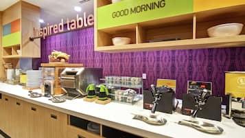 Free daily on-the-go breakfast