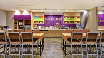 Free daily on-the-go breakfast