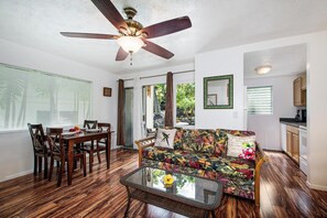 Condo, Multiple Beds, Partial Ocean View (Keauhou Kona Surf & Racquet Club #37) | Living area | 43-inch flat-screen TV with cable channels, TV - Keauhou Kona Surf & Racquet Club #37 (Kailua-Kona)