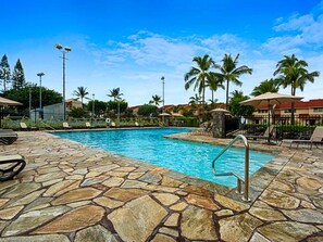 Condo, Multiple Beds, Partial Ocean View (Keauhou Kona Surf & Racquet Club #37) | Pool | Outdoor pool - Keauhou Kona Surf & Racquet Club #37 (Kailua-Kona)