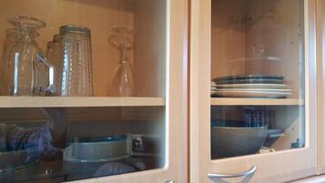 Apartment | Private kitchen | Fridge, microwave, oven, stovetop