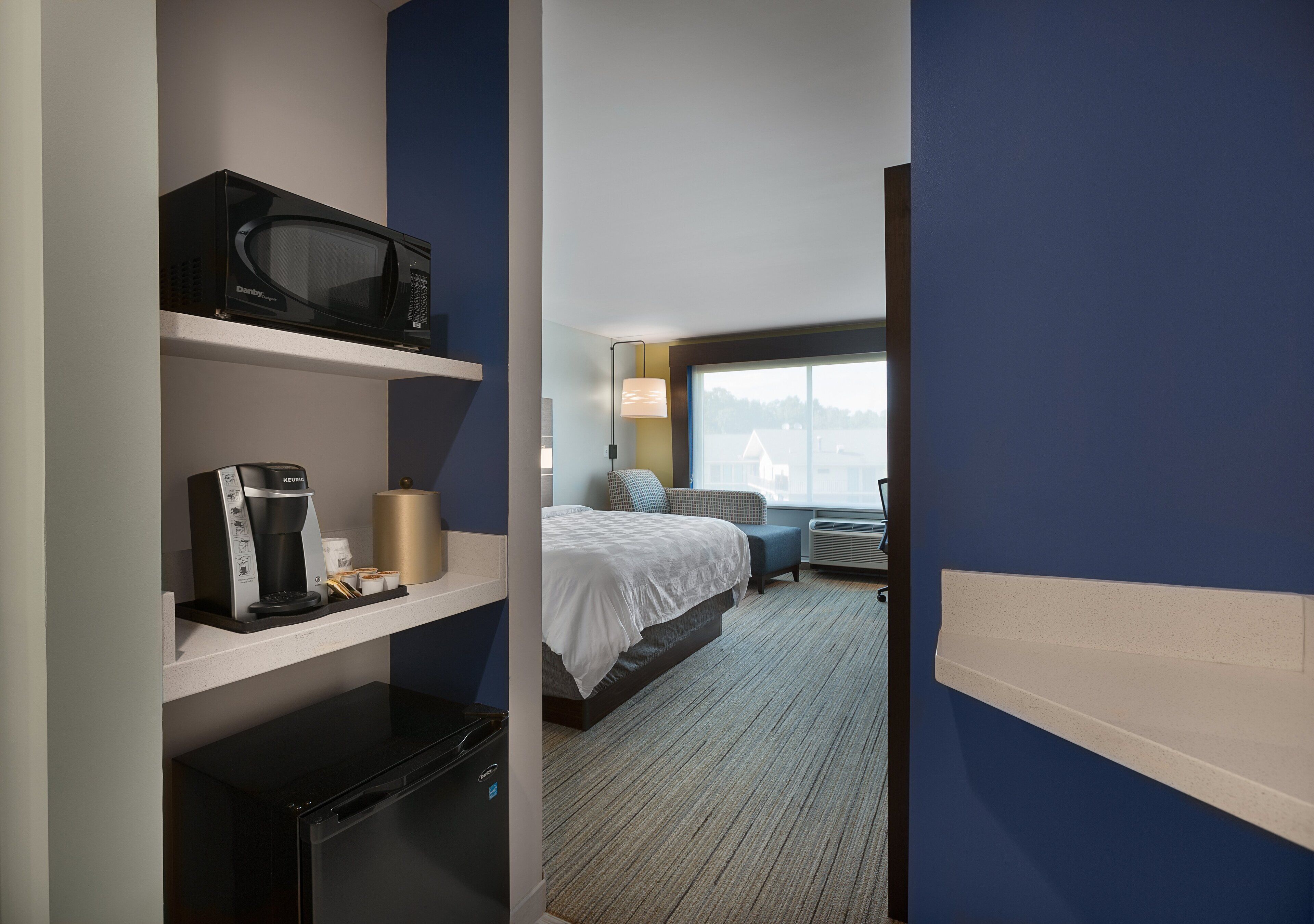 in-room safe, desk, blackout curtains, iron/ironing board