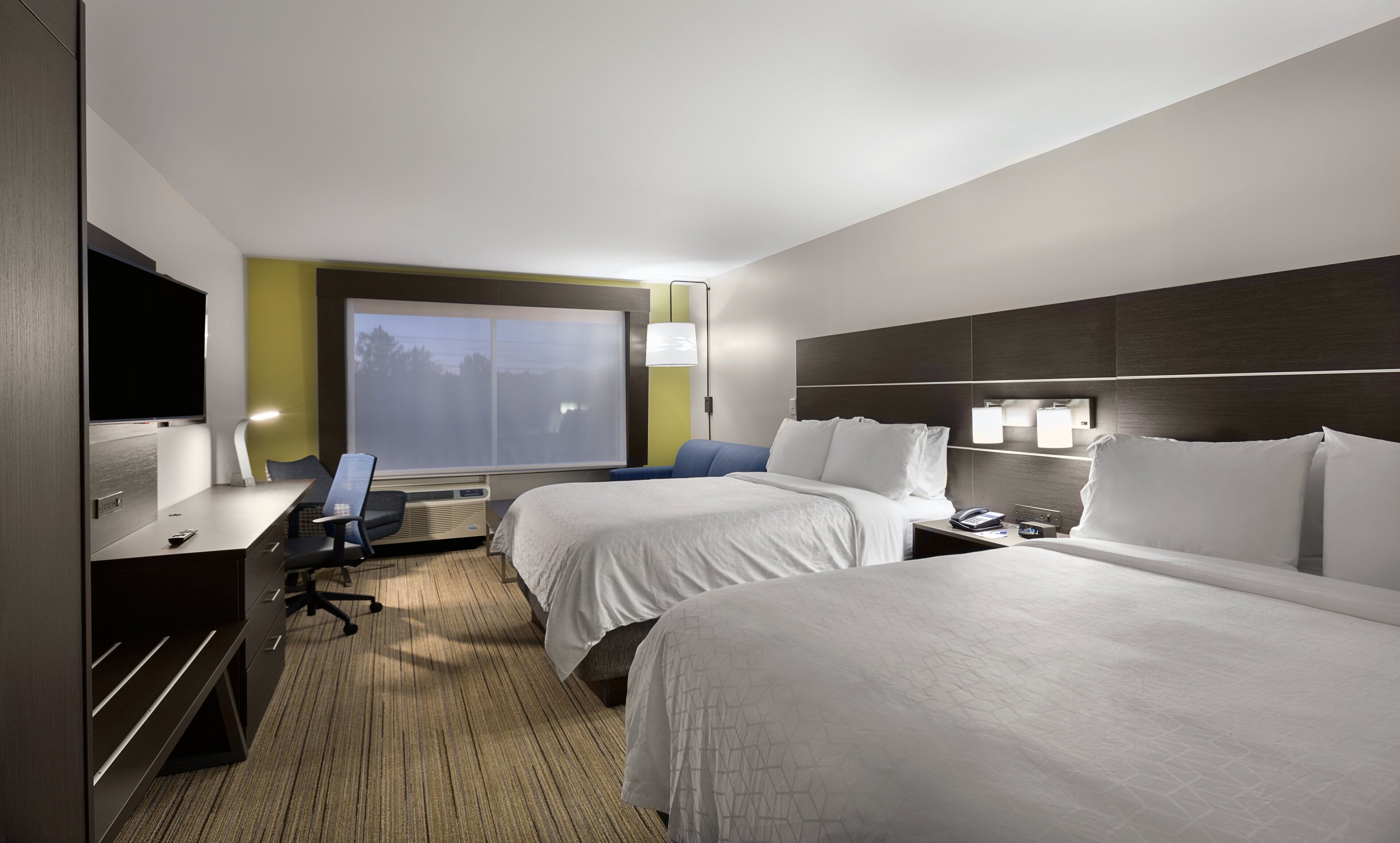 suite, 2 queen beds (living area) | in-room safe, desk, blackout curtains, iron/ironing board