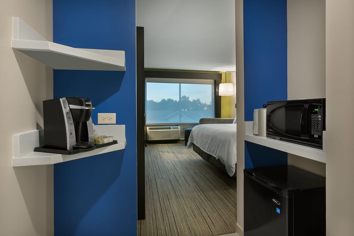 in-room safe, desk, blackout curtains, iron/ironing board