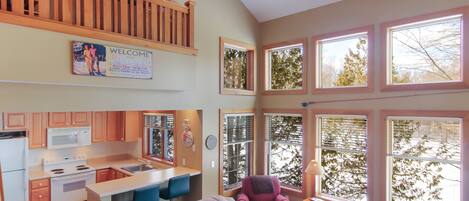 TV, fireplace, DVD player