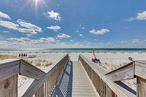 Accommodatie ligt op het strand