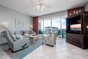 TV, stereo - Destin West #505 | by Salt Water Vacations (Fort Walton Beach)