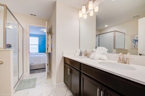 Hair dryer, towels