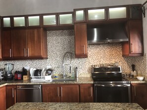 Fridge, microwave, oven, stovetop - AMAZING OCEAN  VIEWS AND SUNSETS Penthouse #1 (Tamarindo)