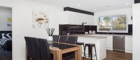 Microwave, dishwasher, highchair