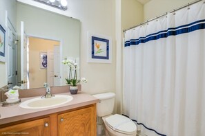 Hair dryer, towels