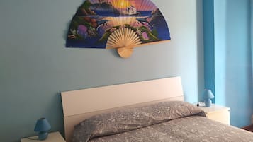 1 bedroom, iron/ironing board, bed sheets
