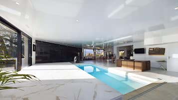 Piscine couverte, piscine chauffée