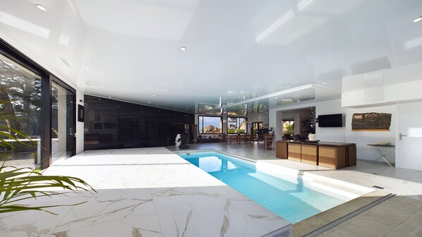 Indoor pool, a heated pool