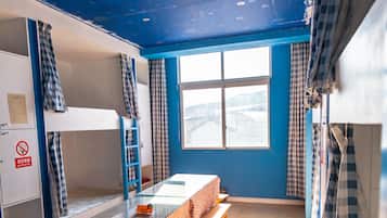 Bed in 8-bed Mixed Dormitory Room | Blackout curtains, soundproofing, free WiFi, bed sheets