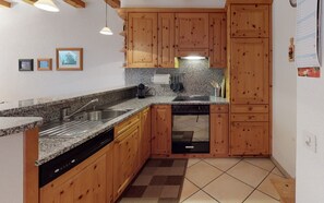 Kühlschrank, Ofen, Herdplatte, Geschirrspüler