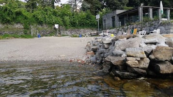 Beach nearby, sun-loungers