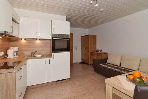 02 FeWo Sonnleiten 35 qm f.max. 3 P., Küche, 1 Wohn-/Schlafraum, 1 Schlafzimmer, Balkon
