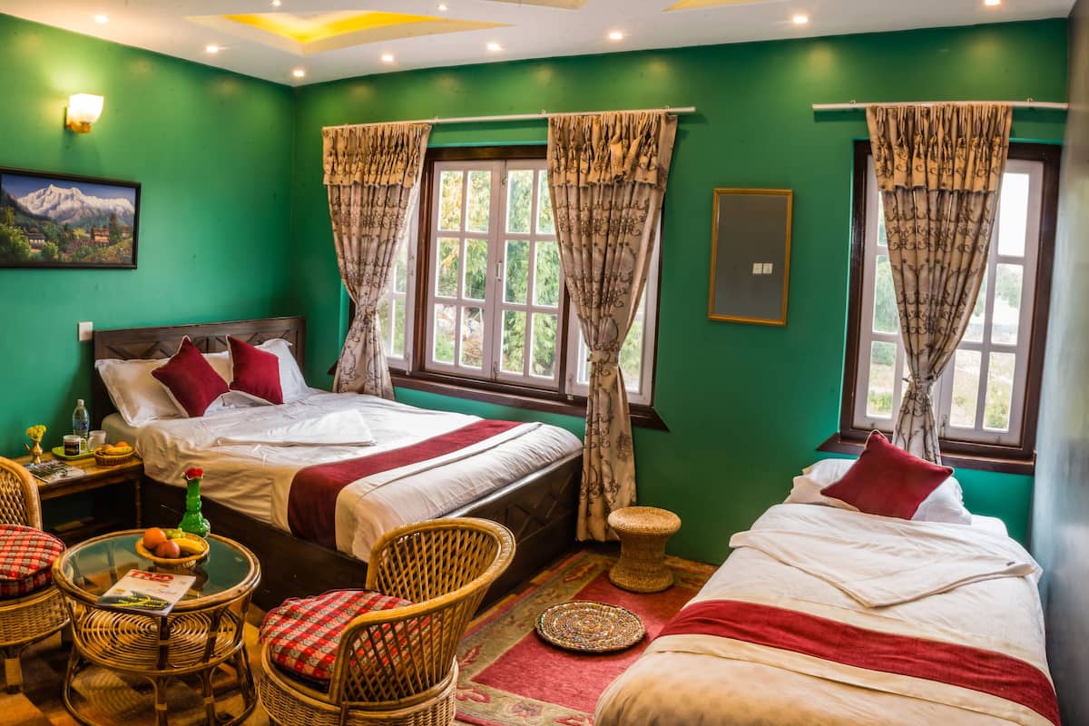 Habitación estándar doble, 1 cama doble, vistas a la montaña | Habitación infantil