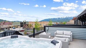 Terrace/patio - Modern Whitefish Condo with Private Hot Tub & Views (Whitefish)