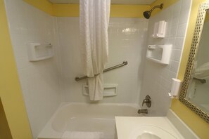 Towels, soap, shampoo, toilet paper