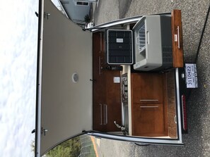 Interior - Glamping in a teardrop trailer (San Antonio)