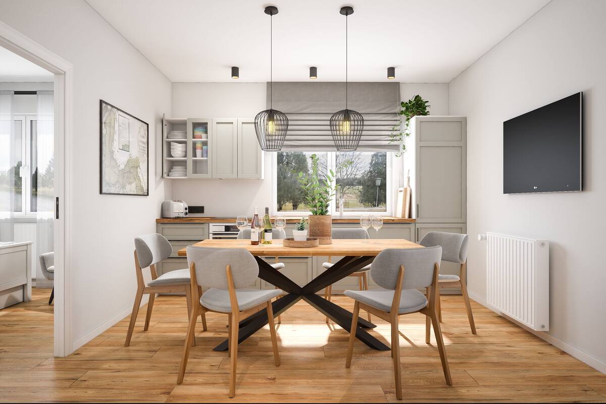 Apartemen Keluarga (incl. 40€ cleaning fee) | Dapur pribadi | Lemari es, oven, kompor, dan mesin pencuci piring