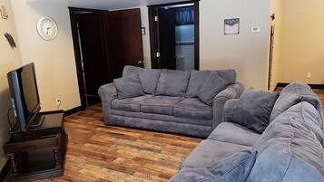 Smart TV, caminetto, lettore DVD