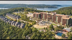 Escape to a serene lakeside retreat with breathtaking views and a pool.