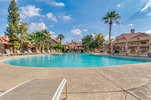 Outdoor pool, a heated pool - FULLY FURNISHED 2 BEDROOM CONDO IN MESA AZ (Mesa)