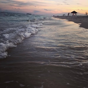 On the beach
