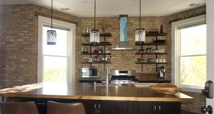 Bouche molle et briques chaudes dans un parc Rogers