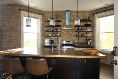 Soft Palate & Warm Bricks At A Rogers Park Home