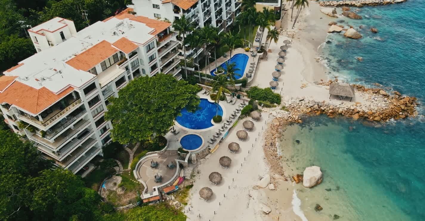 Birds Eye View of your 3 beaches to access
