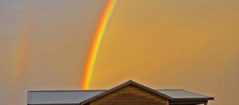 Kabine am Fuße der Beartooth-Reihe