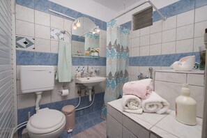 Shower, hair dryer, towels, toilet paper - ERATO  APARTMENT  IN ARGOSTOLI (Argostoli)