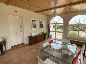 Dining - Charming finca with swimming pool, garden and lots of space (Alhaurin El Grande)