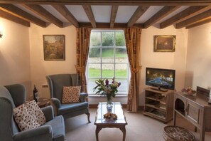 Flat-screen TV, DVD player