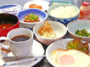 Breakfast meal - Green Hotel Komatsuya (Ono)