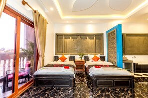 Deluxe Twin Room | 1 bedroom, minibar, in-room safe, individually decorated - Cement Temple Boutique (Siem Reap)