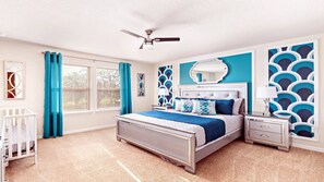 5 bedrooms, in-room safe, iron/ironing board, travel cot - Best Rate 5BR/Pool/Games/Themed Room Near Parks (Kissimmee)